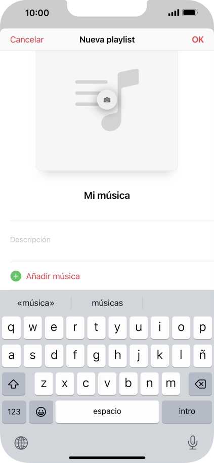 Pulsa Añadir música. Pulsa Añadir música.