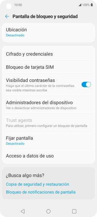 Pulsa Bloqueo de tarjeta SIM. Pulsa Bloqueo de tarjeta SIM.