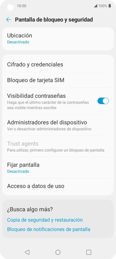 Pulsa Bloqueo de tarjeta SIM. Pulsa Bloqueo de tarjeta SIM.