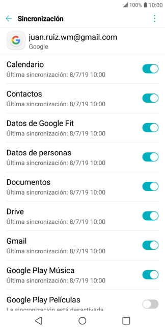 Pulsa la tecla de inicio para terminar y regresar a la pantalla de inicio.