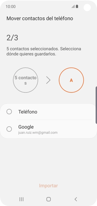 Pulsa Teléfono.