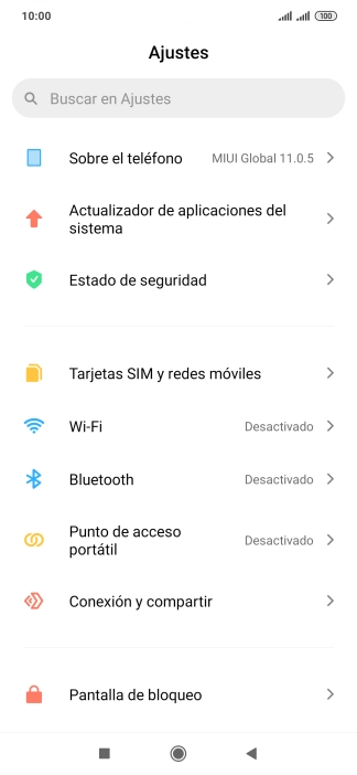 Pulsa Conexión y compartir. Pulsa Conexión y compartir.