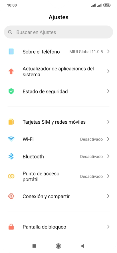 Pulsa Conexión y compartir. Pulsa Conexión y compartir.