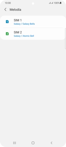 Pulsa la tarjeta SIM deseada. Pulsa la tarjeta SIM deseada.
