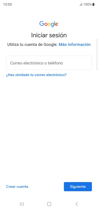 Si no tienes una cuenta de Google, pulsa Crear cuenta y sigue las indicaciones de la pantalla para ver cómo crear una cuenta nueva. Si no tienes una cuenta de Google, pulsa Crear cuenta y sigue las indicaciones de la pantalla para ver cómo crear una cuenta nueva.