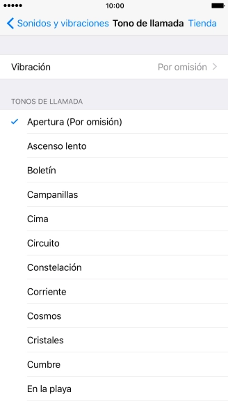 Pulsa los timbres de llamada deseados para escucharlos. Pulsa los timbres de llamada deseados para escucharlos.