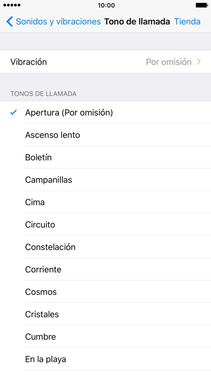Pulsa los timbres de llamada deseados para escucharlos. Pulsa los timbres de llamada deseados para escucharlos.