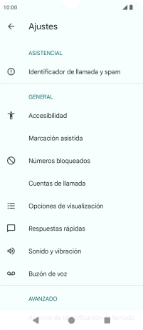 Pulsa Cuentas de llamada.