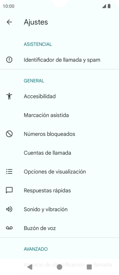 Pulsa Cuentas de llamada.