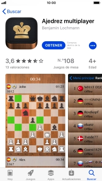 Pulsa OBTENER y sigue las indicaciones de la pantalla para instalar la app. Pulsa OBTENER y sigue las indicaciones de la pantalla para instalar la app.