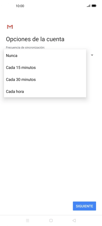 Pulsa el ajuste deseado. Pulsa el ajuste deseado.