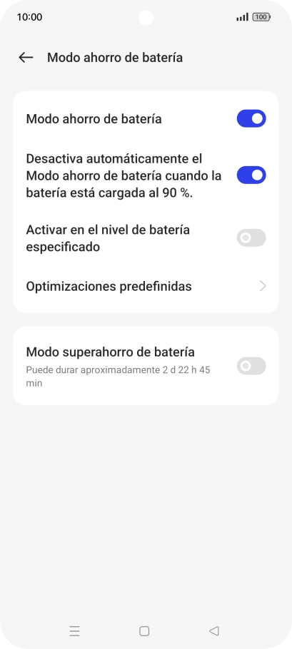 Pulsa la tecla de inicio para terminar y regresar a la pantalla de inicio. Pulsa la tecla de inicio para terminar y regresar a la pantalla de inicio.