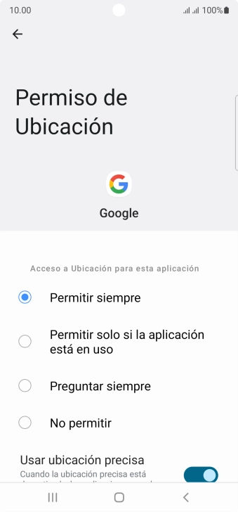 Pulsa el ajuste deseado. Pulsa el ajuste deseado.
