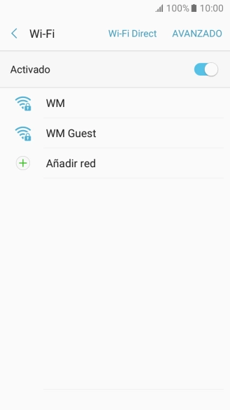 Pulsa la red wifi deseada.