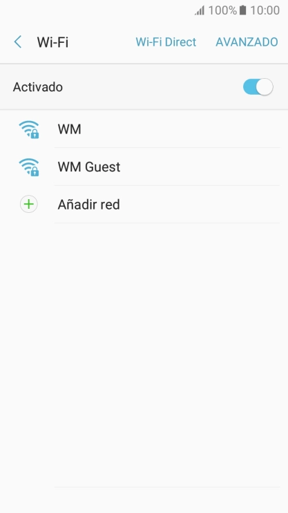 Pulsa la red wifi deseada.
