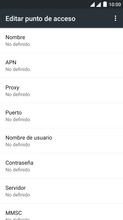 Pulsa Nombre.