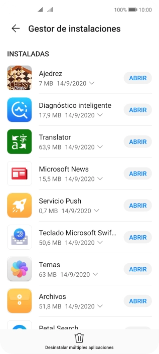 Pulsa la app deseada. Pulsa la app deseada.