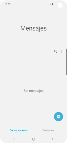 Pulsa el icono de nuevo mensaje. Pulsa el icono de nuevo mensaje.