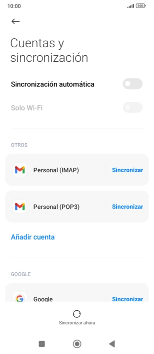 Si activas la función, pulsa Sincronizar. Si activas la función, pulsa Sincronizar.