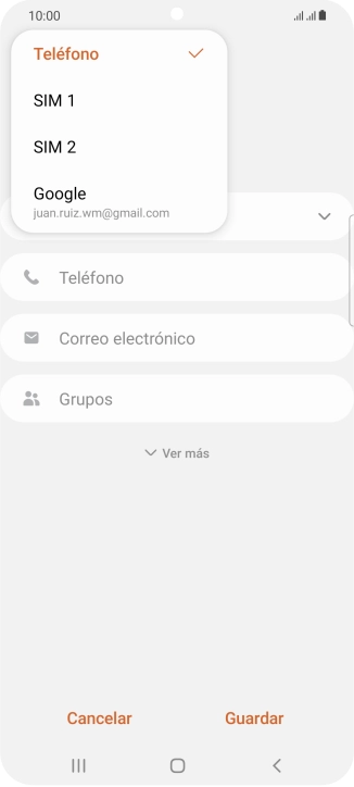 Pulsa Teléfono.