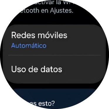 Pulsa Redes móviles. Pulsa Redes móviles.