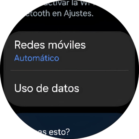 Pulsa Redes móviles. Pulsa Redes móviles.