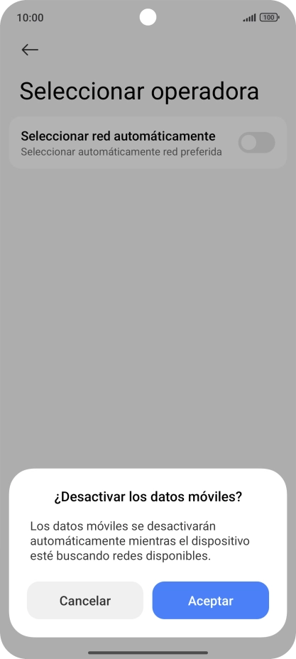 Pulsa Aceptar y espera mientras el teléfono está buscando redes. Pulsa Aceptar y espera mientras el teléfono está buscando redes.