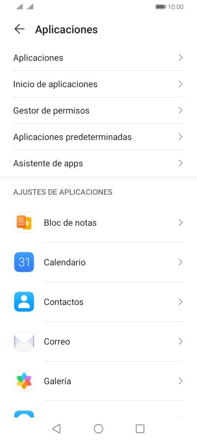 Pulsa Aplicaciones.