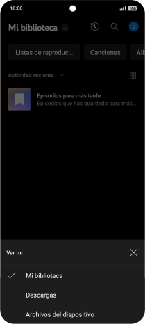 Pulsa una categoría y desplázate al archivo de música deseado. Pulsa una categoría y desplázate al archivo de música deseado.