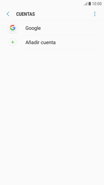 Pulsa Añadir cuenta.