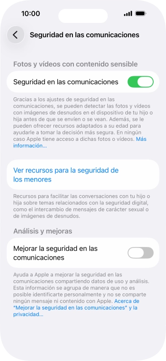 Pulsa el indicador junto a 