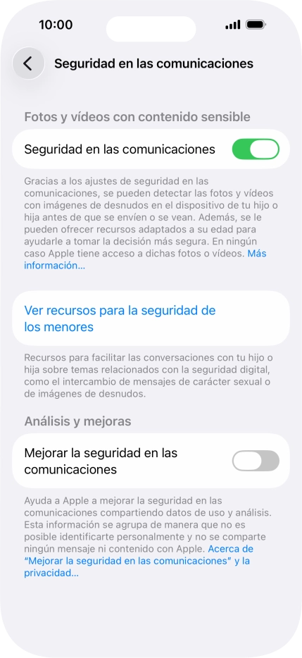 Pulsa el indicador junto a 