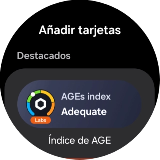 Pulsa el widget deseado para añadirlo. Pulsa el widget deseado para añadirlo.