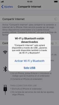 Si el wifi está desactivado, pulsa Activar Wi-Fi y Bluetooth. Si el wifi está desactivado, pulsa Activar Wi-Fi y Bluetooth.