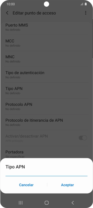 Introduce default y pulsa Aceptar. Introduce default y pulsa Aceptar.