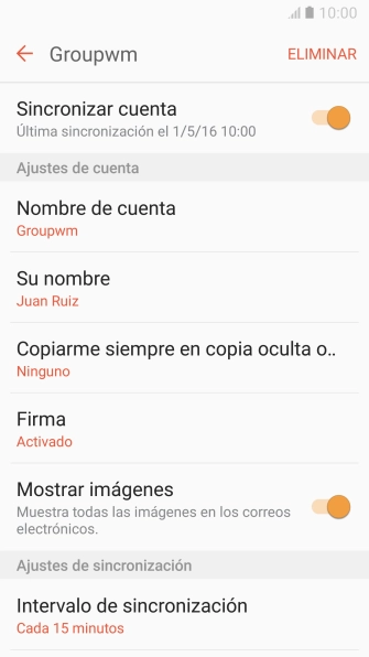 Pulsa Intervalo de sincronización.