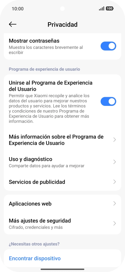 Pulsa Más ajustes de seguridad. Pulsa Más ajustes de seguridad.