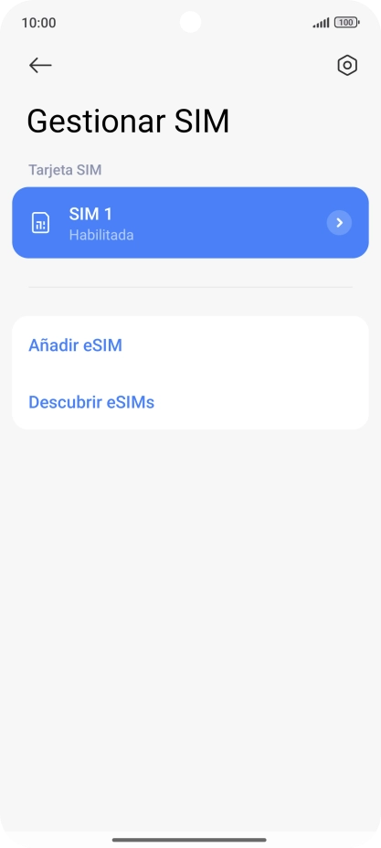Pulsa Añadir eSIM. Pulsa Añadir eSIM.