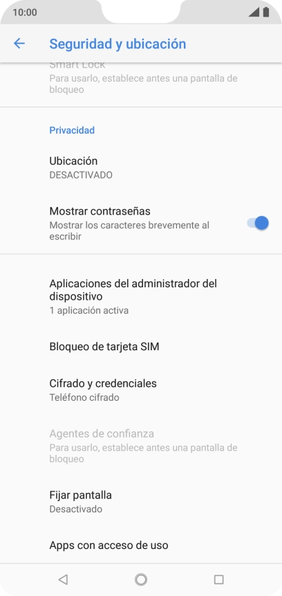 Pulsa Ubicación. Pulsa Ubicación.