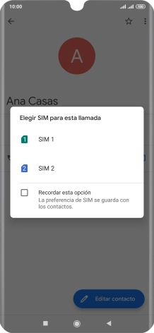 Pulsa la tarjeta SIM deseada. Pulsa la tarjeta SIM deseada.
