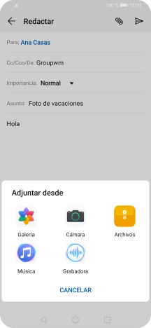 Pulsa Archivos y desplázate a la carpeta deseada. Pulsa Archivos y desplázate a la carpeta deseada.