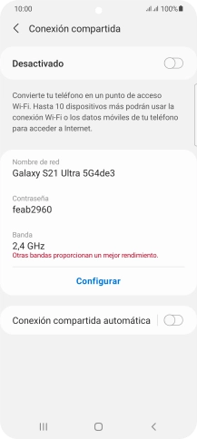 Pulsa Configurar.