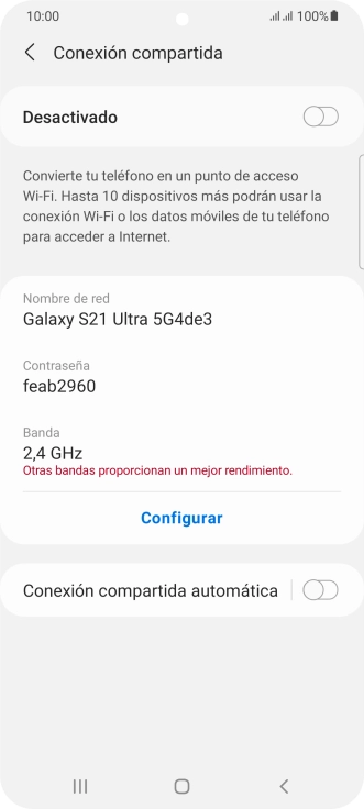 Pulsa Configurar.