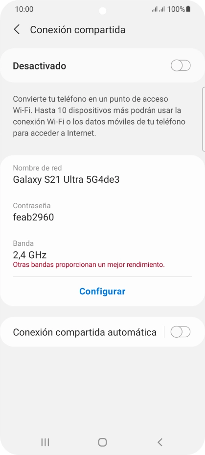 Pulsa Configurar.