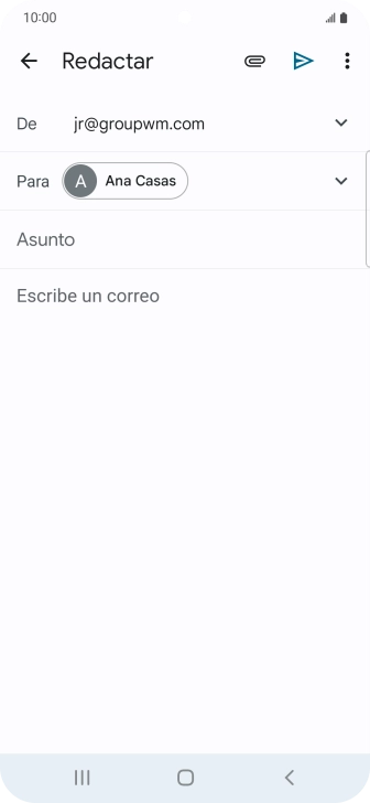 Pulsa Asunto e introduce el asunto deseado. Pulsa Asunto e introduce el asunto deseado.