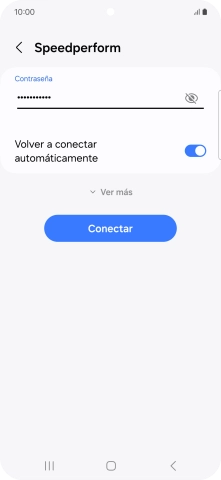 Introduce la contraseña de la red wifi y pulsa Conectar. Introduce la contraseña de la red wifi y pulsa Conectar.