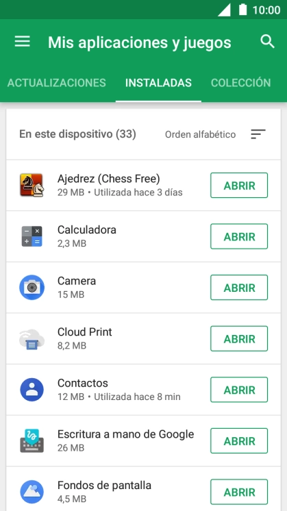 Pulsa la app deseada. Pulsa la app deseada.