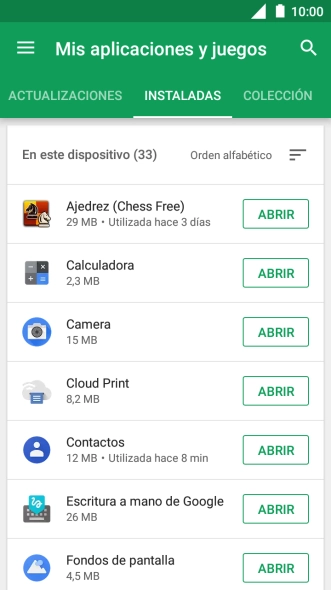 Pulsa la app deseada. Pulsa la app deseada.