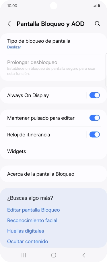 Pulsa Tipo de bloqueo de pantalla. Pulsa Tipo de bloqueo de pantalla.