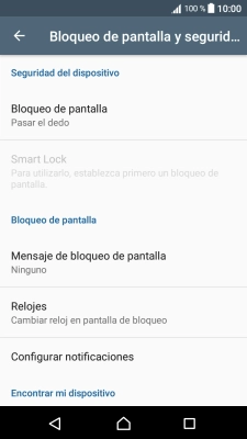 Pulsa Bloqueo de pantalla.